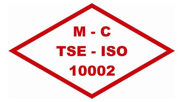 2014 te TSE den aldığımız ISO 10002 Müşteri