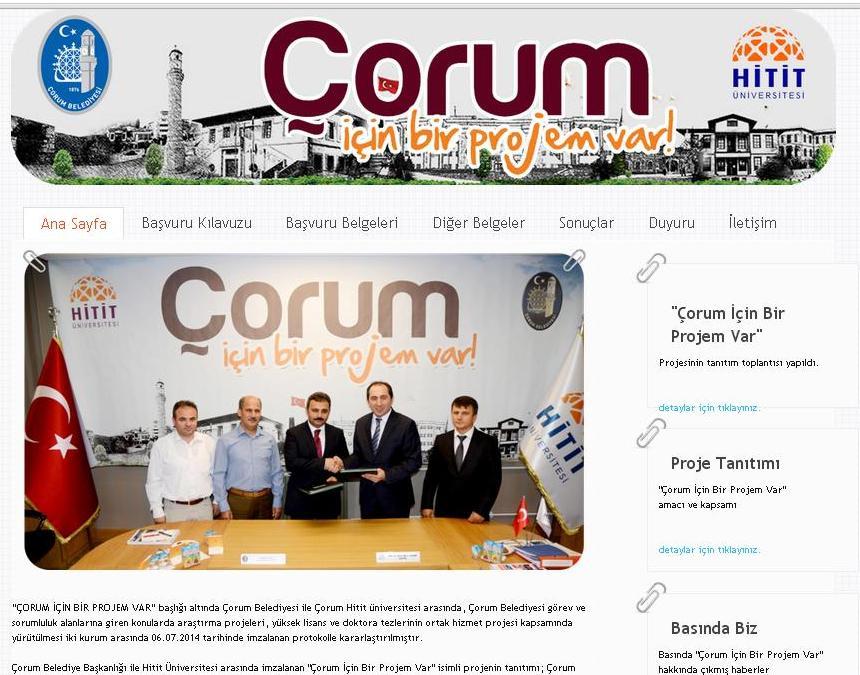 İletişim ve Bilgilendirme http://projem.corum.bel.