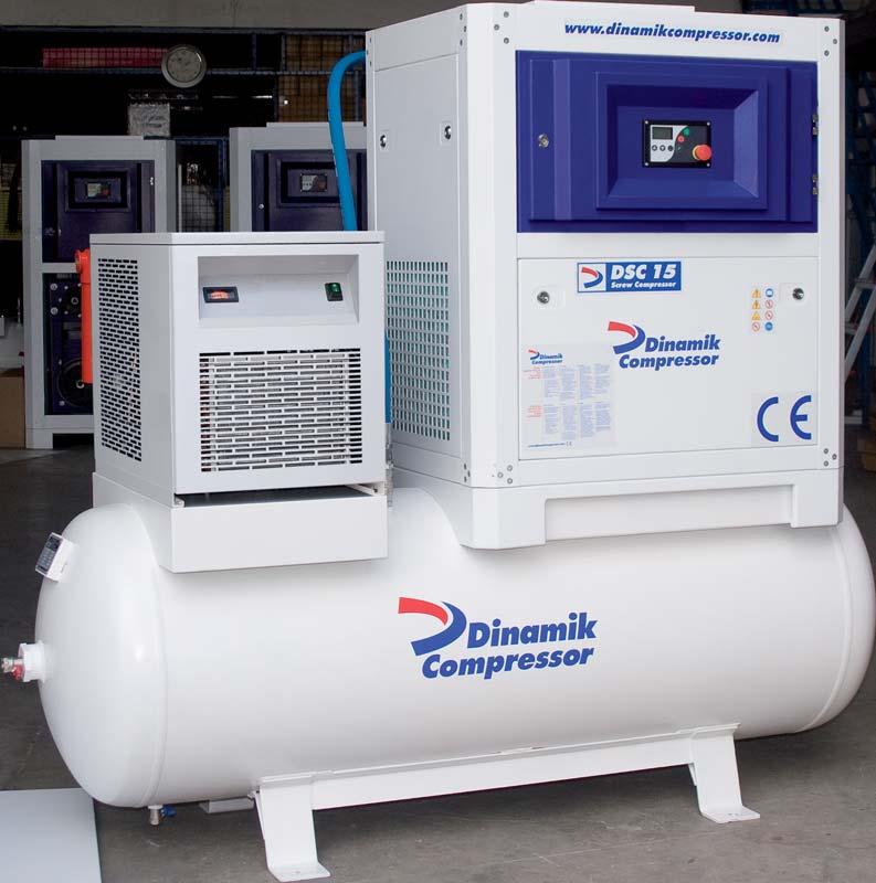 DSC Compact Series Rotary Screw Compressors DSC Compact Serisi Vidal Kompresörler DSC Compact series provide the best quality efficiently with higher standard of performance