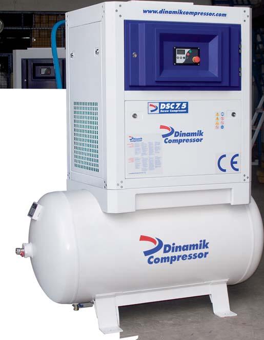 DSC Compact Series Rotary Screw Compressors DSC Compact Serisi Vidal Kompresörler 175 cm cm 75 cm Compact 7,5 Advantages of Compact Series Max economy and ease of installation High efficiency digital