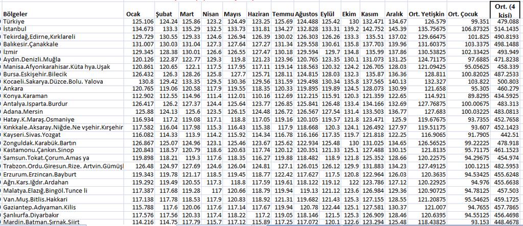 Tablo 15: 2009 Yılı