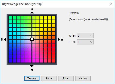 Fotoğraf Makinesi Kontrolleri 28/29 Beyaz dengesi üzerinde ince ayarlamalar yapmak için İnce Ayar... öğesine tıklayın. İnce ayarlama önceden belirlenmiş beyaz dengesi ile kullanılamaz.