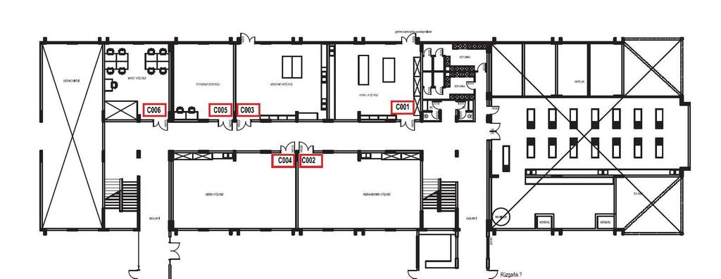 5 BÖLÜM FAKÜLTE OLANAKLARI GSTMF ATO LYELER (C BLOK ZEMİN KAT) C-001/002/003/004/005/006 Maket Ato