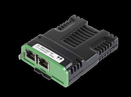 SI-PROFINET İLETİŞİM SI-PROFINET, Unidrive M'in PROFINET PLC'leri ve ağları ile haberleşmesine ve arayüz oluşturmasına imkan sağlar.