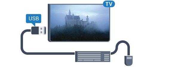 USB Sabit Sürücü USB Sabit Sürücü özellikle bu TV için formatlanır, burada saklanan kayıtları başka bir TV veya PC üzerinde kullanamazsınız.