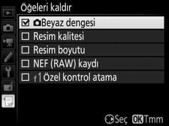 adımları tekrar edin. Menüm den Seçenekleri Silme 1 Öğeleri kaldır öğesini seçin.