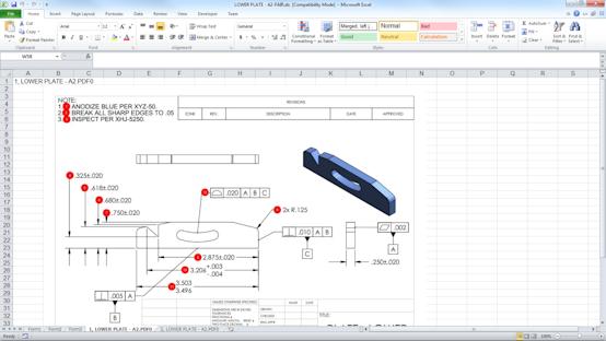 SOLIDWORKS Inspection Revizyon Yönetimi İki CAD dosyası arasındaki değişiklikleri analiz etmek ve eklenen, kaldırılan veya değiştirilen tüm detaylandırmaların bir özetini görüntülemek için Revizyon