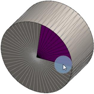 Parçalar ve Unsurlar Seçilileri boya aracı ile tarafları seçmek için: 1. Grafik alanında, bir mesh BREP gövdesi seçin, Seçim Araçları'na sağ tıklayın ve Seçili Tarafları Boya öğesine tıklayın. 2.