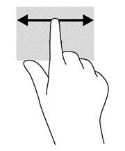 Tek parmakla kaydırma (yalnızca dokunmatik ekran) Tek parmakla sola ya da sağa kaydırma hareketi, web tarayıcısı geçmişinde geri ya da ileri hareket etmenize olanak verir.
