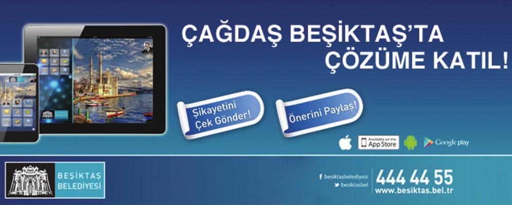 Parmaklarınızın ucunda Beşiktaş Belediyesi nin hayatı kolaylaştıran ve vatandaşın yönetime katkı sağladığı şeffaf belediyecilik uygulamasında şu modüller yer alıyor: Başkan: Belediye başkanının