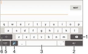 Metin yazma Ekran klavyesi Ekran QWERTY klavyesiyle her bir harfe tek tek basmak suretiyle metin girebilir veya hareketle giriş özelliğinden yararlanarak parmağınızı bir harften diğerine kaydırmak
