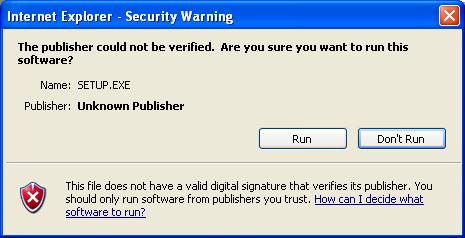 İpucu Kamera ağının fabrika ayarı aşağıdaki gibidir.. IP address: 192.168.0.100 Subnet mask: 255.0.0.0 File Download-Security Warning mesajı görünürse, Run ı tıklayın.