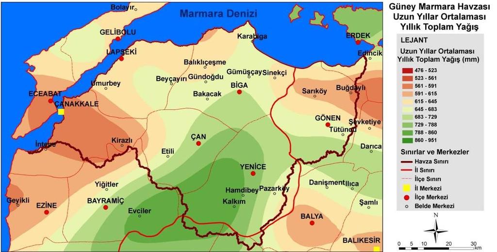 Çalışmada, veritabanının oluşturulması ve CBS analizleri için rcgis 9.2, uydu görüntülerinin işlenmesinde ErMapper 7.1 yazılımları kullanılmıştır.