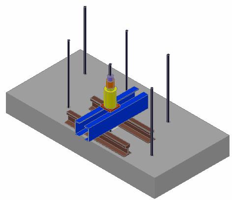 Şekil 4.6: Deney Düzeneğinin Üç Boyutlu Görünümü Yükleme hızının sabit tutulmasına özen gösterilmiştir.