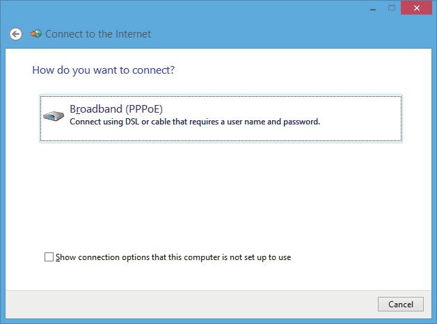 Connect to the Internet (Internet'e bağlan) öğesini seçin ve Next (İleri) öğesini tıklatın. 9.