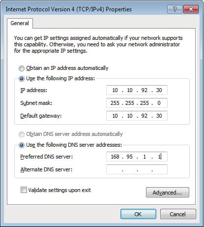 Statik IP ağ bağlantısı yapılandırma Statik IP ağ bağlantısı yapılandırmak için: 1.