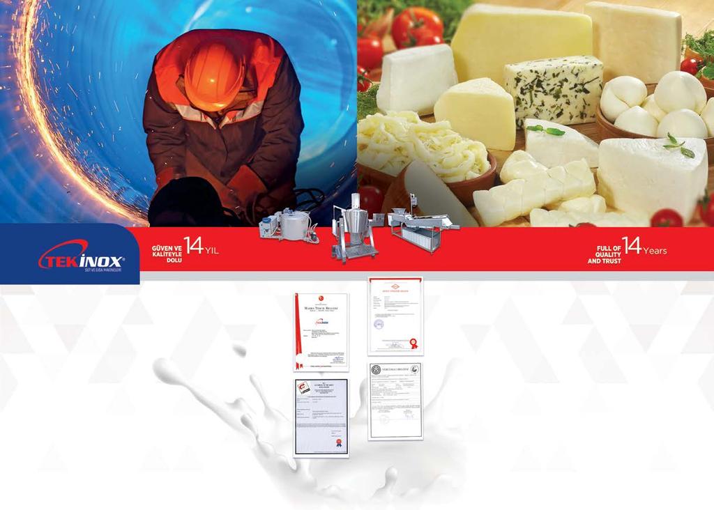 HAKKIMIZDA Tekinox Süt Ve Gıda Makinaları Süt İşleme ve Gıda Makinaları imalatı alanında 2004 yılından beri hizmet vermektedir.