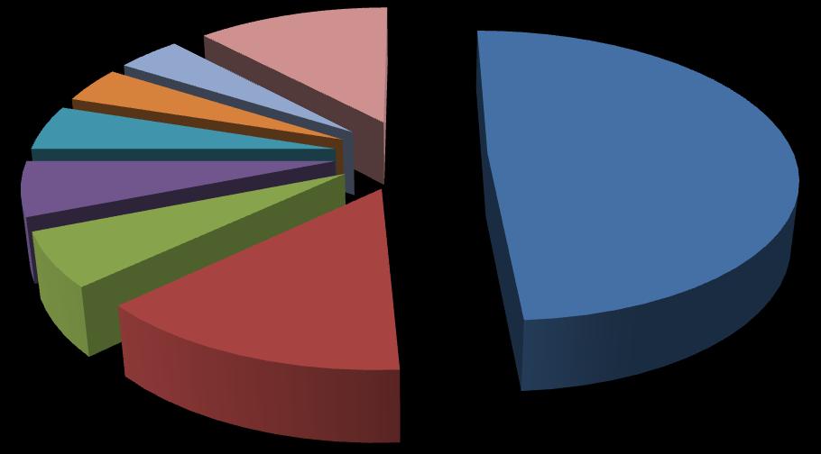 Enerji Konseyi Türk Milli Komitesi nin verilerine göre; 2011 yılında ülkelerin kömür üretim payları şekil 1.3 de verilmiştir.