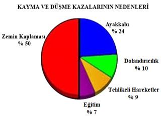 National Floor Safety Institute ABD de Kayma ve Düşme Kazalarının Nedenleri (NFSI) Türkiye de iş sağlığı ve iş güvenliği hususunda çok ciddi ilerlemeler kat edilmesine rağmen, bu konuyla ilgili