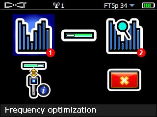 iyi çalışıyor olabilir. Frekans Optimizasyonu 1. Halihazırda optimize edilmiş bantlardaki parazitler 2. Frekans optimizasyonunu başlat 3. Seçilen bantları onayla 4.