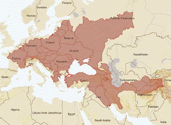 Şekil 2.2 IUCN e göre Alburnoides bipunctatus un yayılışı (www.ittiofauna.org, 2009) 2.4.