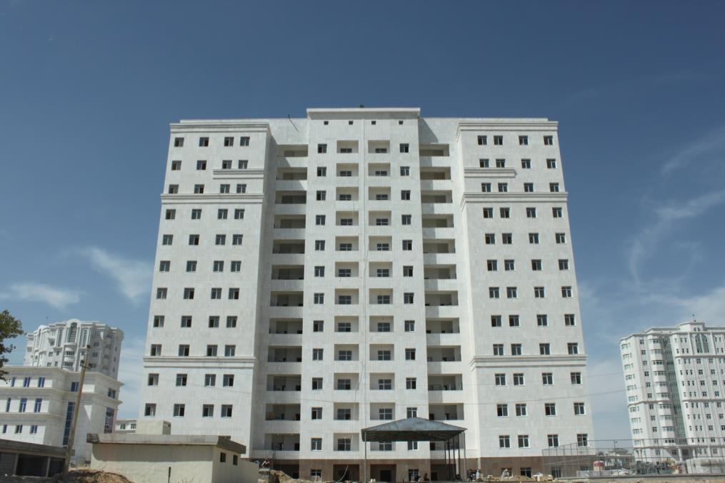 Yatırımcı: Türkmenistan Devleti - Vergi Bakanlığı Ana Yüklenici: Finances Impex Türkmenistan Proje Adı: NALOG 72 Konut Binası Projesi Proje Yeri: Aşkabat / TÜRKMENİSTAN Proje Kapsamı: Elektrik ve