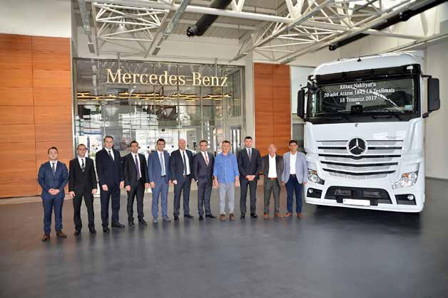 a 20 adet Actros teslimatı