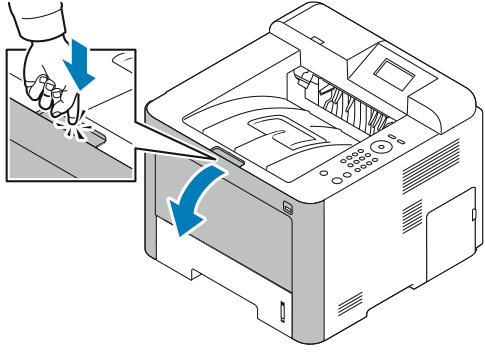 Sorun Giderme Ön Kapak İçindeki Kağıt Sıkışmalarını Giderme Kontrol panelinde görüntülenen
