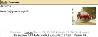 Eğer düzenleme Sırasında not eklerseniz Bu haber metninin altında belirtilecektir. Haber Silmek Burada da Mevcut Bir Haberi Düzenlemek başlığı altında geçen 2 yolu izleyeceğiz.