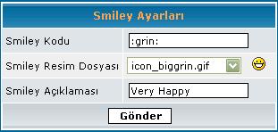 SMTP şifresi : Ve yine eğer smtp sunucunuz şifre istiyorsa, buraya giriniz. En uygun ayarları yaptıktan sonra düğmesine basıyoruz.