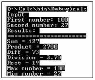 int modulerest; modulerest=a % b; return modulerest; Sedegebi mocemulia 2.6 naxazze. nax.2.6 2.10.