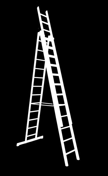 A Tipi Sürgülü Merdivenler A Type Sliding Ladders A konumunda herhangi bir yere dayanmadan kullanım imkanı bulunan A tipi sürgülü merdivenlerin sürgülü parçasının da kullanılmasıyla daha yükseğe