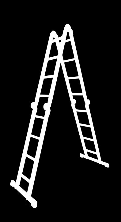 Akrobat Merdivenler Acrobat Ladders Akrobat merdivenler özel mafsal-kilit sistemleri sayesinde çok maksatlı olarak kullanılabilir.