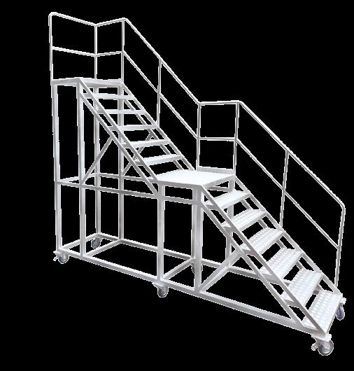 Dengeyi Sağlayan Geniş Kollar Wide arms providing balance İstenilen Her Yere Taşınabilir Can be transported anywhere Özel Amaçlı Merdiven Special Purpose Ladders Özel Amaçlı Merdivenler, gerekli