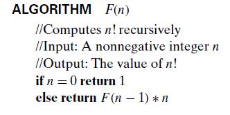 Özyineli Algoritmaların Matematiksel Analizi F(n) = n!
