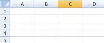 a. Bir ya da daha fazla hücreyi seçme: Excel de bir hücre seçmek için o hücrenin üzerine gitmek yeterlidir (Resim 4.14).