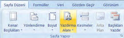 4. YAZIM KONTROLÜ Excel de yazım kontrolü Gözden Geçir sekmesinde yazım grubunda Yazım ve Dilbilgisi düğmesi kullanılarak yapılır.