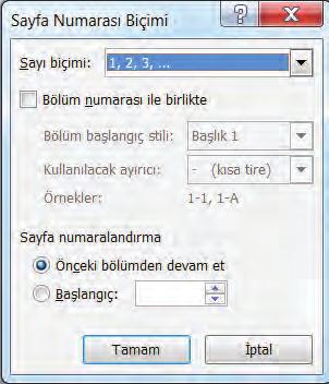 Mevcut biçimleri sayfaya uygulama: Metin düzeleme işleminden önce yapılması gereken işlemlerden biri de sayfa biçimini düzenleme işlemidir.