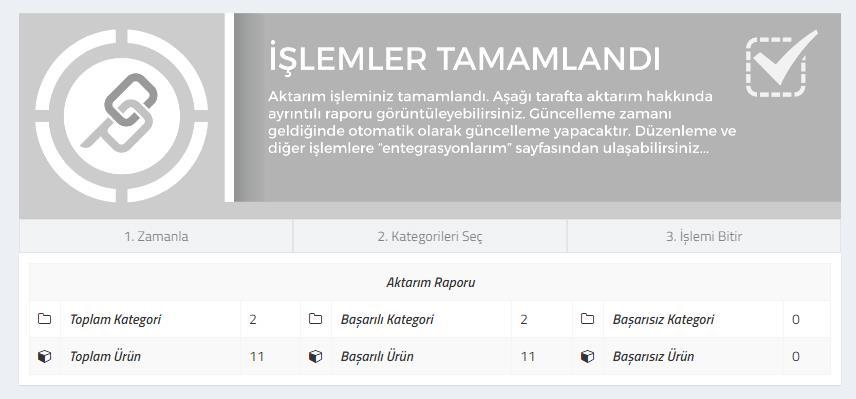 Eğer tarayıcıyı veya sekmeyi kapatır iseniz zamanlama işleminden itibaren adımları tekrar işlemeniz gerekir. IV.