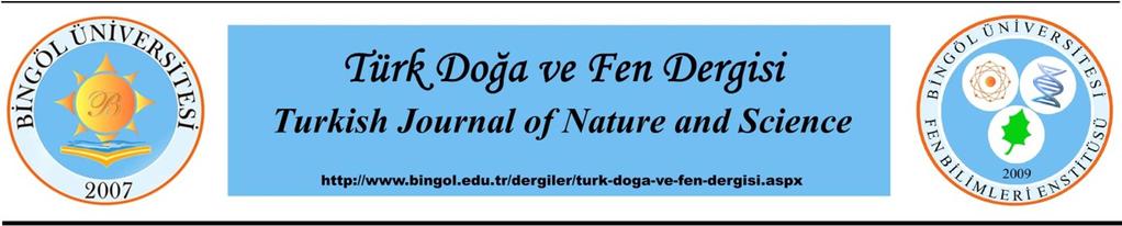 Tr. Doğa ve Fen Derg. Tr. J. Nature Sci. 2017 Vol. 6 No.