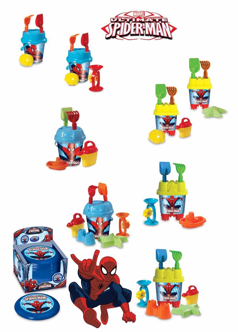160*160*320 SPIDERMAN KÜÇÜK KALE KOVA SET Spiderman Small Castle Bucket Set 190ø*350 700*390*715 20 0.21 01570 01532 190ø*350 SPIDERMAN ORTA AKS.