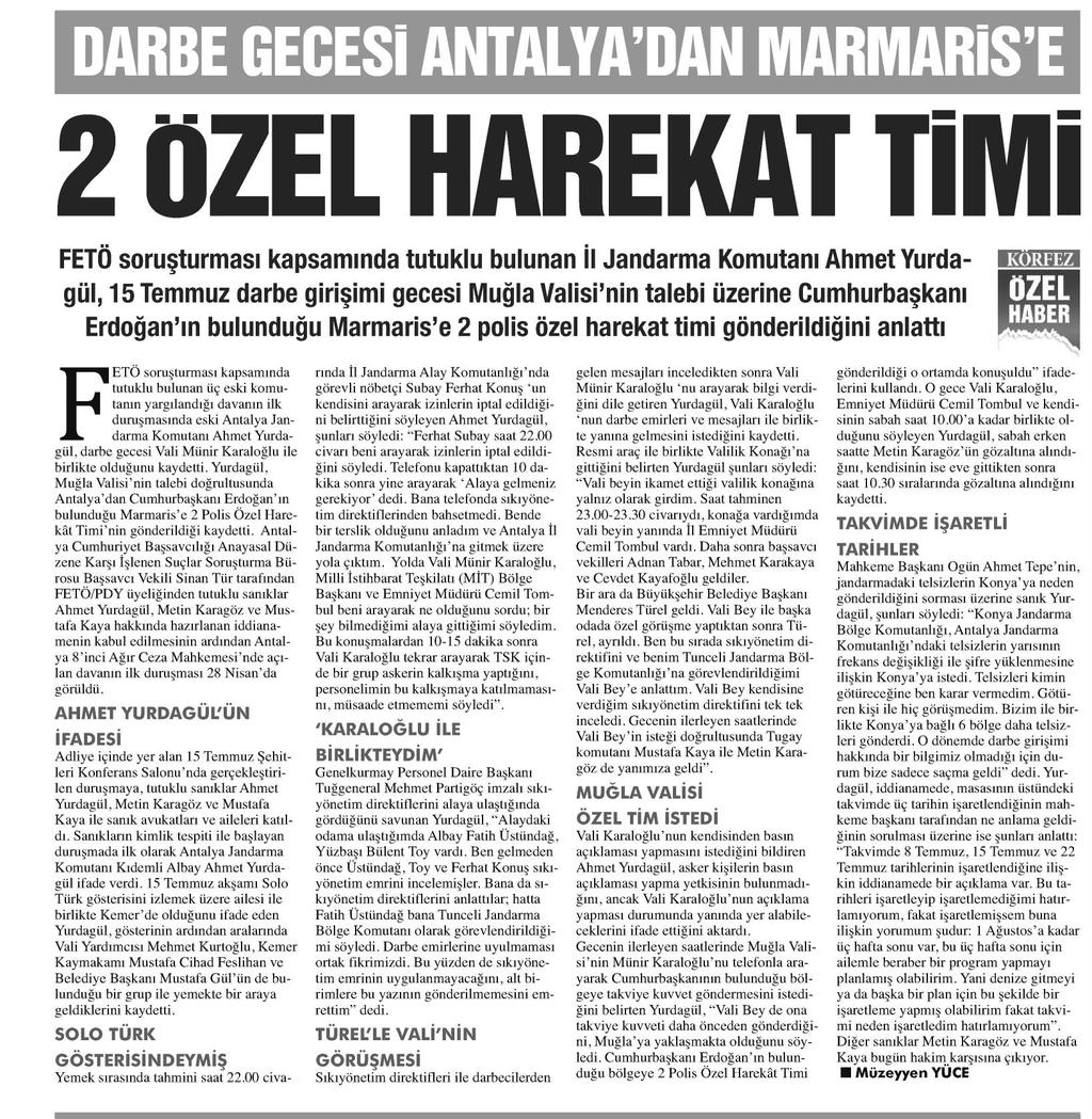 ANTALYA KÖRFEZ Tarih : 3.5.