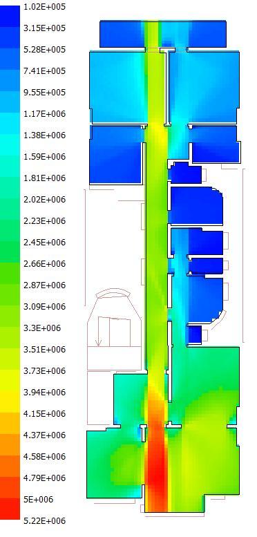 Şeref Apartmanı nın yatak odaları bölgesindeki 2,22 ortalama derinlik (Şekil 4.