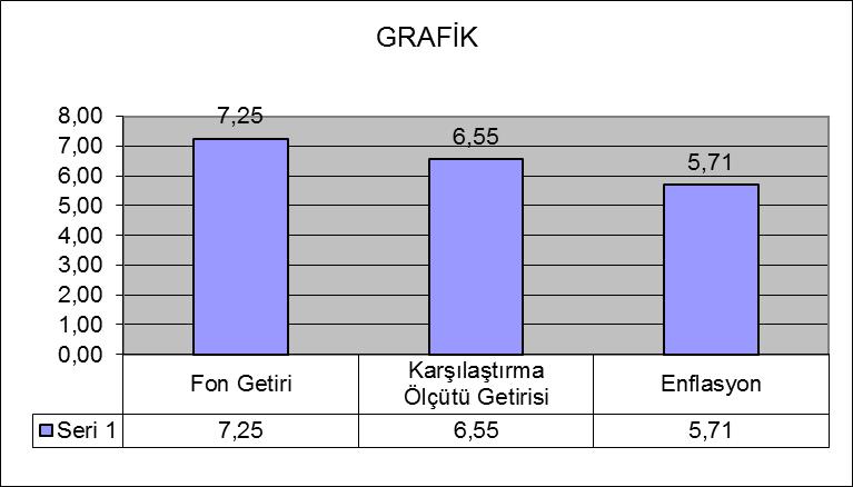 B. PERFORMANS BİLGİSİ Toplam Getiri (%) Karşılaştırma Ölçütünün Getirisi /Eşik Değer (%) Enflasyon Oranı (%) Portföyün Zaman İçinde Standart Sapması % Karşılaştırma Ölçütünün Standart Sapması Sunuma