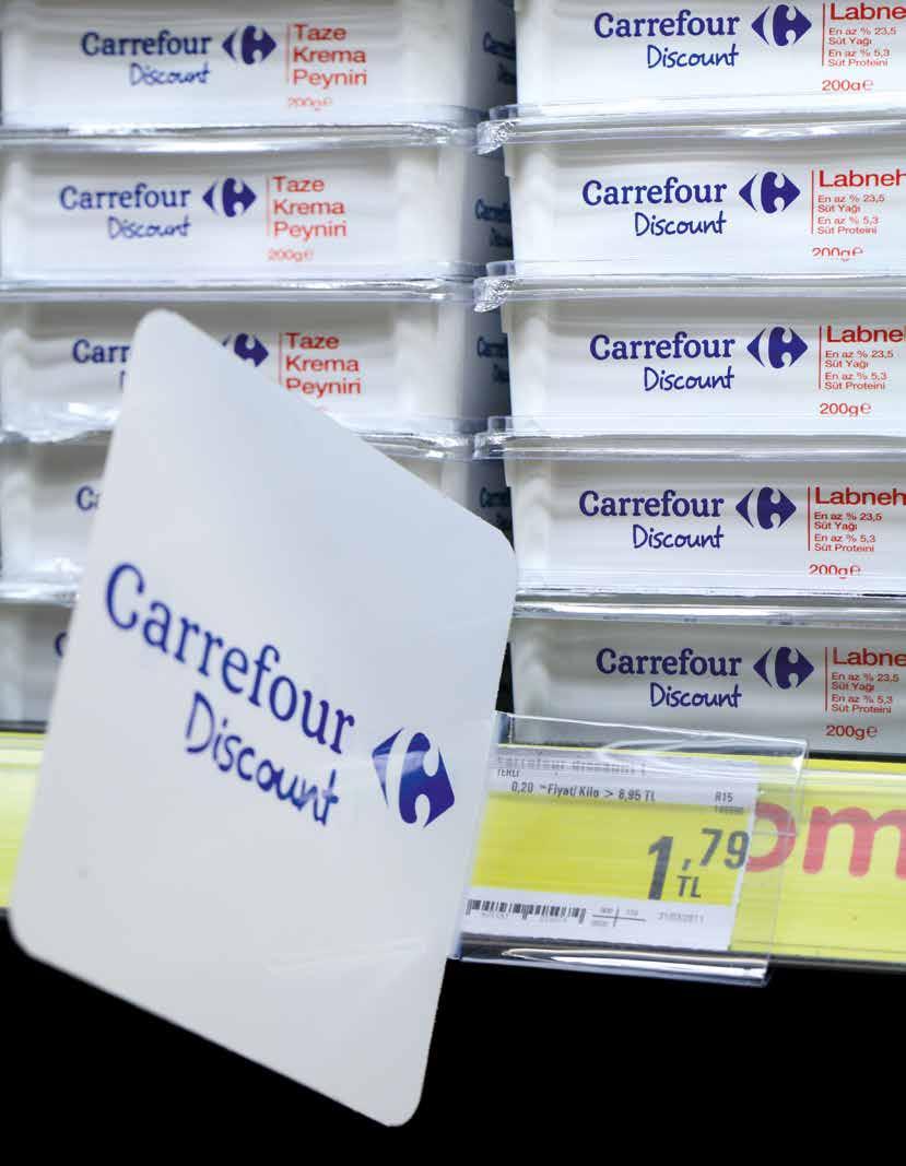 CarrefourSA 2012 Faaliyet Raporu 36 37 Ucuz Fiyat Garantisi CarrefourSA, Carrefour Discount markası ile 100 temel gıda ürününde Türkiye nin