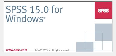 SPSS V15.0 MENÜLERİNİN TANITIMI VE KULLANIMI SPSS (Statistical Package Social Sciences) SPSS programını çalıştırmak için iki yol kullanılabilir. Bunlardan birincisi spsswin.