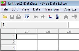 Program çalıştırılınca aşağıda verilen açılış menüsü ile karşılaşılır. SPSS PROGRAMI PENCERE VE MENÜLERİ SPSS paket programında iki farklı pencere bulunur.