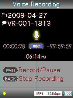 78 Ses Kaydetme/Dinleme Kaydı durdurmak için BACK/HOME düğmesine basın. Kayıt, [Record] [Voice] [yyyy-aa-gg* 2 ] klasöründe VR-nnn-ssdd* 1 adlı bir dosya olarak kaydedilir.