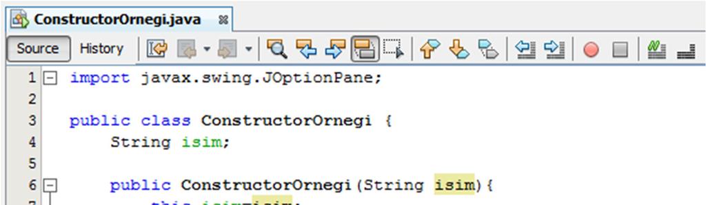 JAVA DA THIS KAVRAMI Sınıf içerisinde bir fonksiyona parametre gönderirken, parametre değişkeni ile aynı isimde bir değişken daha önce sınıf içerisinde tanımlanmış ise; sınıf içerisinde tanımlananı