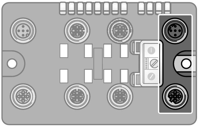 Ethernet Fieldbus kablosu (örnek): RSSD RSSD 441-2M Tanıtım numarası U-02482 veya RSSD-RSSD-441-2M/S2174 Tanıtım numarası 6914218 Pim atama (M12, D